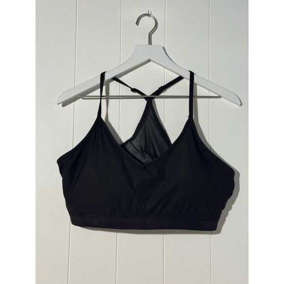 Athletic Works Black V-Neck Racerback Sports Bra Size XXXL (22) - Picture 2 of 7